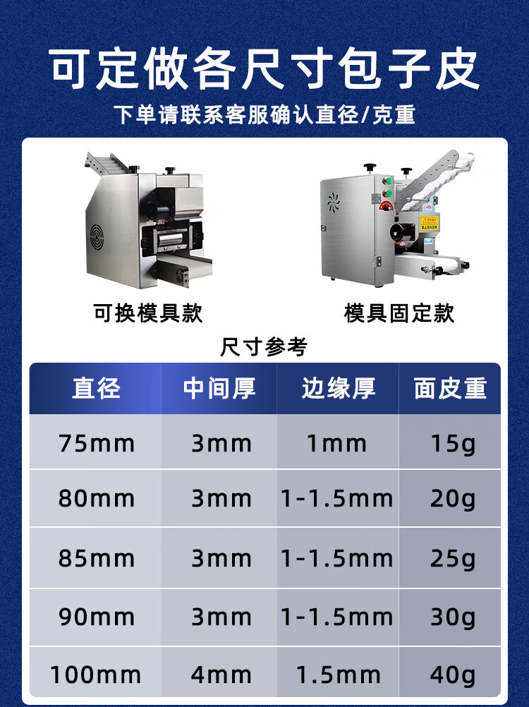 裕飞永强饺子皮机一次成型馄饨皮机(图1)
